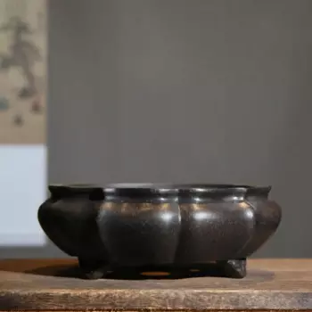 Фиолетовый глиняный цветочный горшок Realikeasy LC311