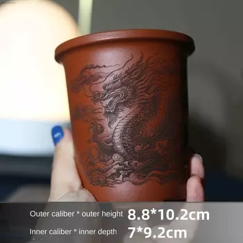 Фиолетовый глиняный горшок для бонсай Realikeasy