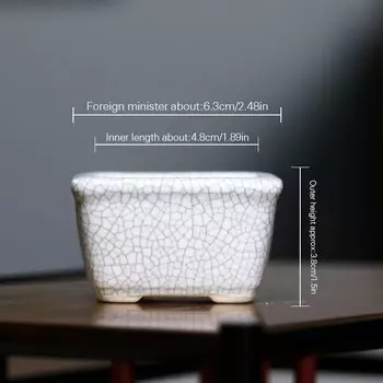 Фиолетовый керамический цветочный горшок