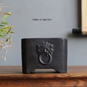 Фиолетовый песчаный горшок для бонсай Realikeasy