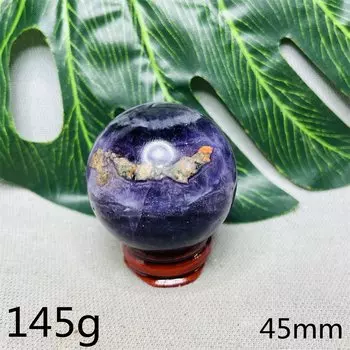 Фиолетовый шелковый флюоритовый шар YOCO