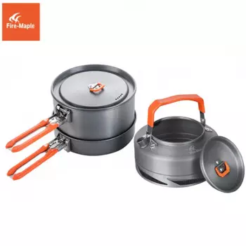 Fire Maple Кемпинг посуда Пеший Туризм Пособия по кулинарии набор для пикника Теплообменник Пот Пан чайник FMC-FC2 Кухня посуд