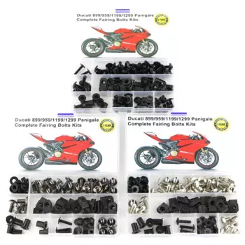 Подходит для Ducati 899 959 1199 1299 Panigale мотоцикла, полный комплект болтов обтекателя с шайбой, гайки, винты из стали
