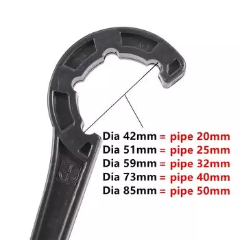 Фитинг для труб Adhere To Fly пластиковый синий/черный 20/25/32/40/50 мм