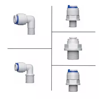 Фитинг для воды CNWIKIYA 1/4"-3/8", пластик