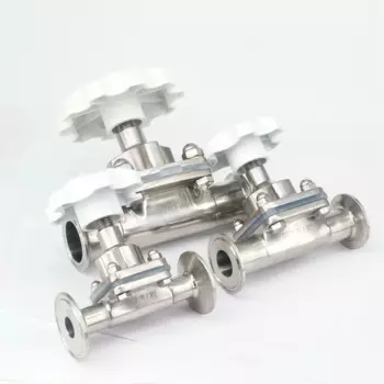 Фитинг трубки с наружным диаметром 1/2 дюйма, 3/4 дюйма, 1 дюйм, 1,2 дюйма, 1,5 дюйма, 2 дюйма, нержавеющая сталь 316, 0,5 дюйма, 1,5 дюйма, 2 дюйма, три зажима, санитарный диафрагменный клапан для пивоварения