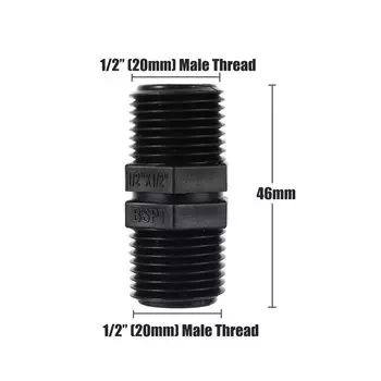Фитинги для труб Adhere To Fly 1/2"3/4" 1" 1.5" 2" 2.5" BSP чёрный пластик