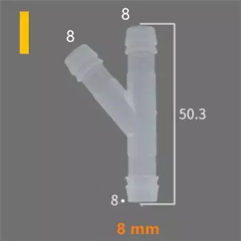 Фитинги для труб Pixiuonline, пластиковые, 2 шт., 4-10 мм