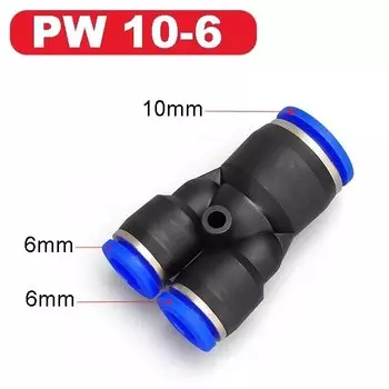 Фитинги для труб Пластиковый пневматический соединительный фитинг Quick Push для подключения воздуха и воды PY PW Connect 4 6 мм 8 мм 10 мм 12 мм Y-образной формы