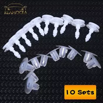 Фиксаторы Reamocea 10x, нейлоновые, для дверей, 6505539-AA, подходит для Jeep Grand Cherokee 1999, 2000, 2001, 2002, 2003, 2004, 2005