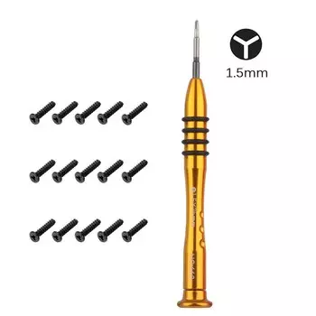 FIXFANS Отвертка Triwing Y00 1,5 мм и 15 винтов для Nintendo Switch