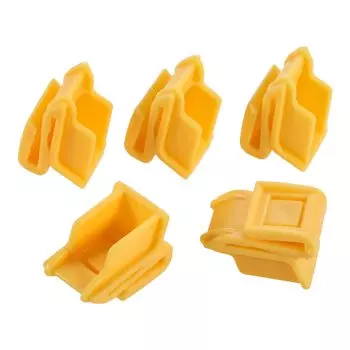 Фиксированная застежка-клипса для подключения крыла, 5 шт., R10 пластмассовый автомобильный бампер, подходит для Nissan Qashqai Teana X-TRAIL, Cedric