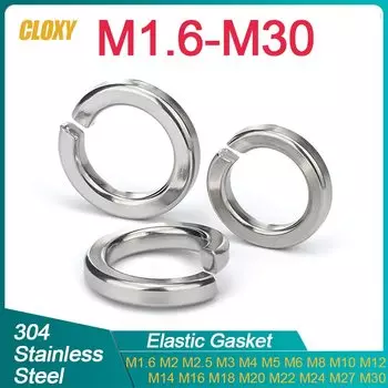 Фиксирующие пружинные шайбы CLOXY KK1813 из нержавеющей стали