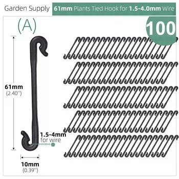 Фиксирующие зажимы для растений MUCIAKIE (100 шт.)