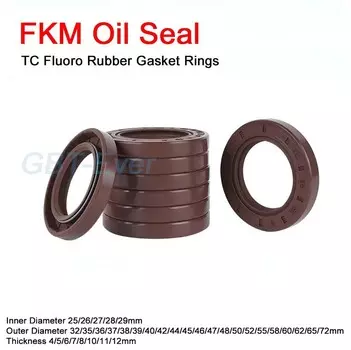 FKM каркасный сальник 25/26/27/28/29 мм коричневый