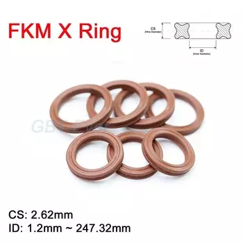 Фторрезиновая прокладка X-Ring CS 2,62 мм коричневая