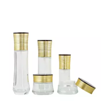 Флакон с распылителем для лица Gold Beauty серии 30/50 г 40 мл 100 мл 120 мл 8 шт. стеклянных банок для крема для лица эмульсионные флаконы для лосьона для макияжа