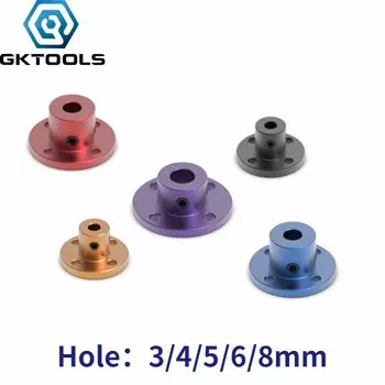 Фланцевые муфты GKTOOLS из алюминиевого сплава 3/4/5/6/8 мм фиолетовые