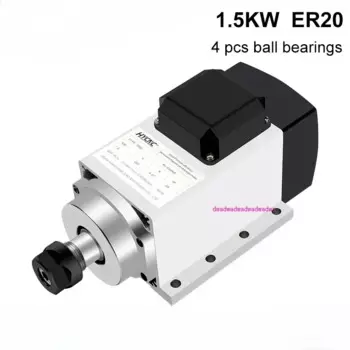 Фланцевый фланцевый станок с низким крутящим моментом, с воздушным охлаждением, 6000 кВт, ER20, об/мин, с постоянным магнитом, сверлильный станок с ЧПУ