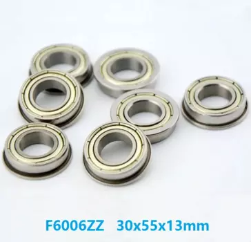 Фланцевый шариковый подшипник 100 шт./лот F6006ZZ F6006 ZZ F6006Z F6006-ZZ 30x55x13 мм, экранированный глубокий желоб 30*55*13 мм
