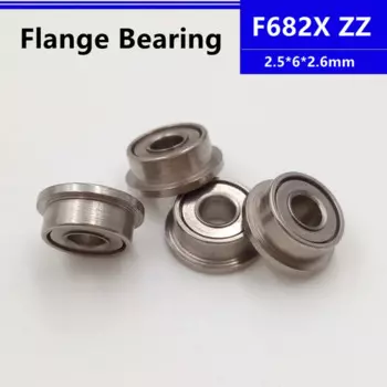 Фланцевый шариковый подшипник с глубоким желобом F682XZZ 100*6*500 мм, 2,5x6x2,6 мм, F682X F682XZ, фланцевый подшипник для 3D-принтера, 50/2,5/2,6 шт.