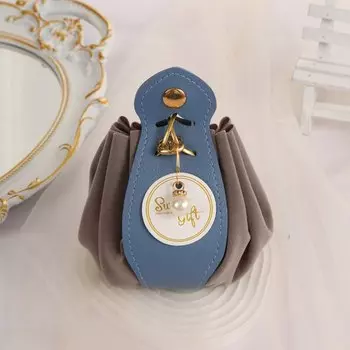 Фланелевая подарочная сумка из кожи