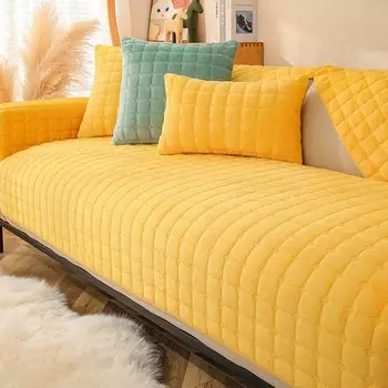 Фланелевый стеганый чехол для дивана