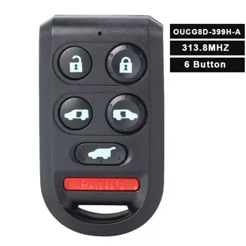 Флэш-карта памяти, флэш-брелок с дистанционным управлением 5/6 кнопками 313,8 МГц для Honda Odyssey 2005 2006 2007 2008 2009