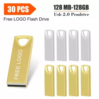 Флэш-накопители USB 30 шт./партия, высокоскоростная передача 128 Гб 64 ГБ для ПК, мобильный мини-флэш-накопитель 16 ГБ 32 ГБ, USB-флэш-накопитель