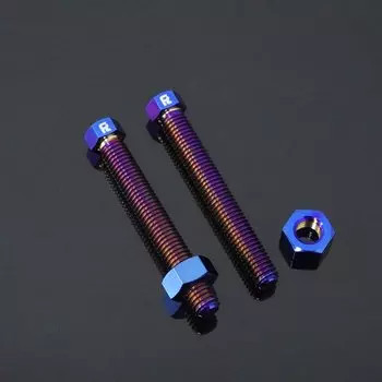 FLAWLESSTI M8x45-60 M10x50x1,25 шаг Gr5 титановый болт регулировки цепи для Yamaha Tmax 560 Honda CBR650R X-ADV 750 CBR1000RR