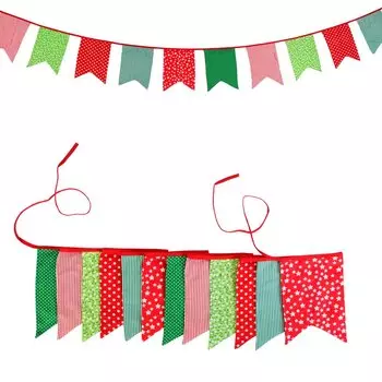 Флажки из хлопка INFEI 3,5 м 12 штук