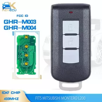 Флейта KEYECU, флейта, 8637B107 безключевой смарт-ключ Go 2B 433 МГц HITAG3 NCF2952X ID47 для Mitsubishi Montero L200