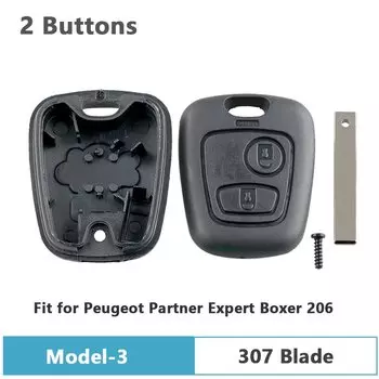 Флейта с 2 кнопками и лезвием 206/307 для Citroen C1 / C2 / C3 / C4 / XSARA Picasso / Peugeot 307 / 107 / 207 / 407