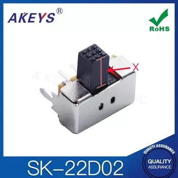 Флейта высота ручки 3 мм, 2-й зубчатый переключатель, 2 фиксированных ножки, 6 Горизонтальных