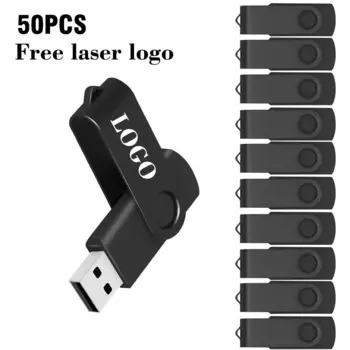 Флеш-накопитель USB 2,0 объемом 16/32/64/128 ГБ, 50 шт./партия