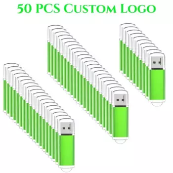 Флеш-накопитель USB 2,0 с логотипом на заказ, 4/8/32/64 ГБ, 2/1 Гб, 50 шт./партия