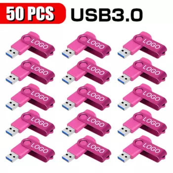 Флеш-накопитель USB 3,0 Металлический цветной, 64/8/16/32/3,0, 50 шт./партия