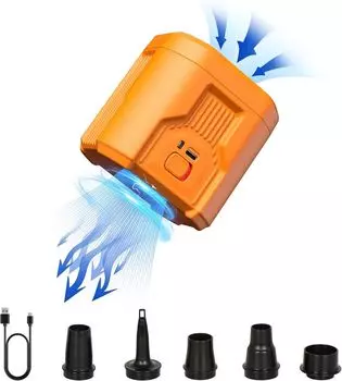 FLEXTAIL EVO PUMP 3–1000 л/мин Электрический воздушный насос, быстрая инфляция и дефляция, идеально подходит для надувного матраса, надувной кровати, лодок