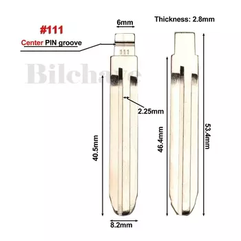 Флип-брелок jingyuqin для Subaru XV Legacy Forester B110 Keyway NO. 65 #111 Заготовка ключа замка зажигания автомобиля замена лезвия
