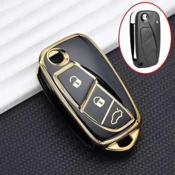 Флип-чехол для автомобильного ключа из ТПУ с 2 и 3 кнопками для FIAT Iveco Punto Ducato чехол Idea Doblo Bravo