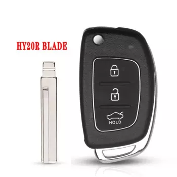 Флип-чехол KEYYOU для Hyundai Solaris Ix35 Ix45 i10 i20 i30 i35 i40 Series, флип-чехол с 3 кнопками, 10 шт.