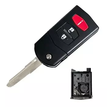 Флип-чехол XNRKEY для Mazda 3, 5, 6, флэш-лампа, флэш-карта, флэш-лампа с лезвием 2/3/4