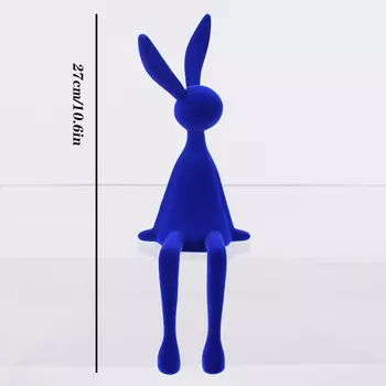 Флокированная фигурка кролика Ermakova