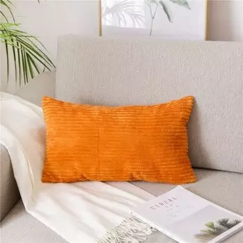 Флокированная вельветовая наволочка efundeal, розовый, серый, синий, цвета слоновой кости