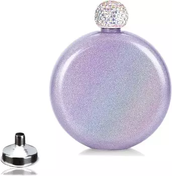 Фляга из нержавеющей стали LMETJMA со стразами