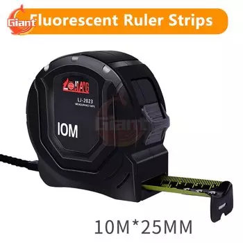 Флуоресцентная измерительная лента из нержавеющей стали, самоблокирующаяся высокоточная рулетка, измерительный инструмент расстояния, 5 м/10 м