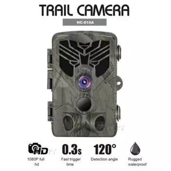 Флуоресцентная камера для наблюдения за дикой природой, камера для наблюдения за дикой природой 1080P 16 МП HD PIR Motion, 44 светодиода ночного видения, наружная видеокамера для дикой природы