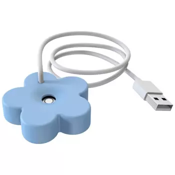 Флюоресцентный увлажнитель воздуха с USB-кабелем, дорожный персональный увлажнитель для спальни, синий