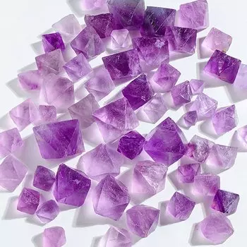 Флюорит восьмигранный сине-фиолетовый AierCrystal