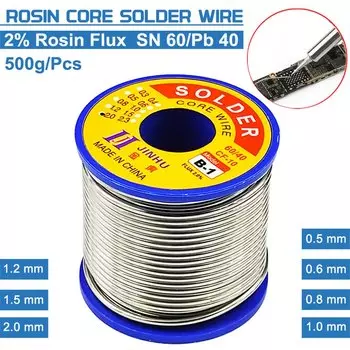 Флюс-катушка Jinhu для пайки, 500 г, олово, 0,5/0,6/0,8/1,0/1,2/1,5 мм